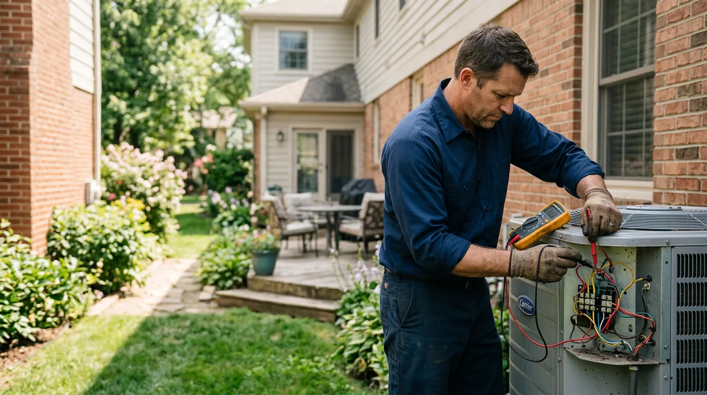 HVAC technician working near Dundee, NY